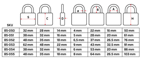 Lakat 50mm hosszúkengyeles, réz-acél, időjárásálló, 3 kulccsal, NEO TOOLS