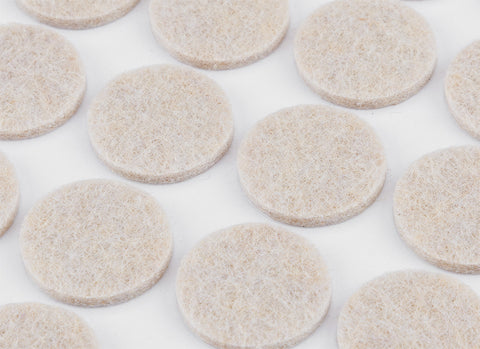 Bútorláb filc készlet, öntapadós, kerek 20mm, világos barna, 20db, rendelési egység: 10db