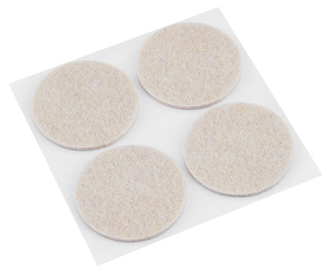 Bútorláb filc készlet, öntapadós, kerek 40mm, világos barna, 4db, rendelési egység: 10db