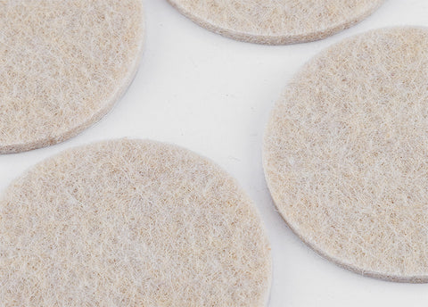 Bútorláb filc készlet, öntapadós, kerek 40mm, világos barna, 4db, rendelési egység: 10db