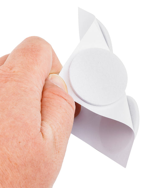 Bútorláb filc készlet, öntapadós, kerek 40mm, fehér, 4db, rendelési egység: 10db