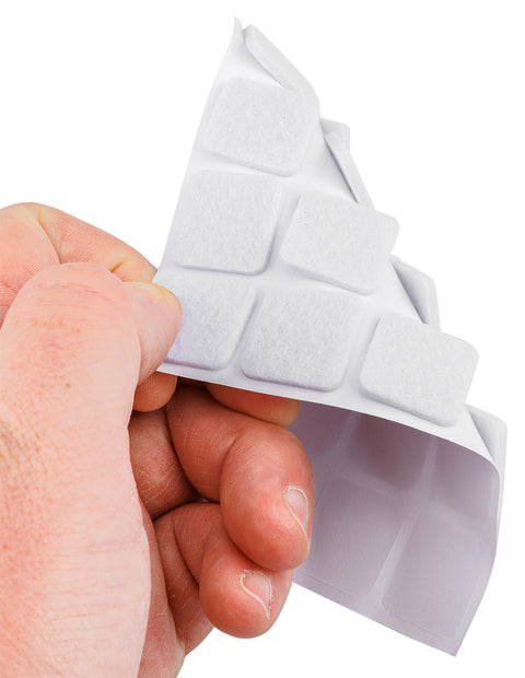 Bútorláb filc készlet, öntapadós, 20x20mm, fehér, 20db, rendelési egység: 10db