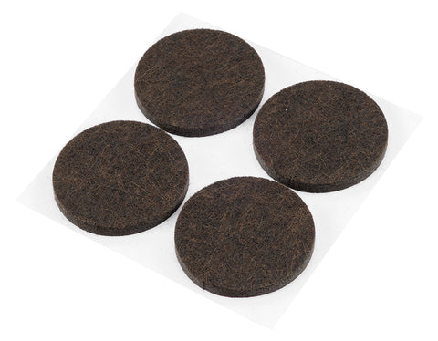 Bútorláb filc készlet, öntapadós, kerek 40mm, barna, 4db, rendelési egység: 10db