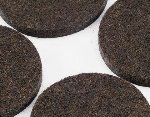 Bútorláb filc készlet, öntapadós, kerek 40mm, barna, 4db, rendelési egység: 10db