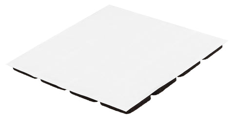 Bútorláb filc készlet, öntapadós, 25x25mm, barna, 16db, rendelési egység: 10db