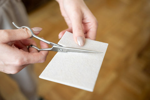 Bútorláb filc készlet, öntapadós, 80x100mm, világos barna, 2db, rendelési egység: 10db