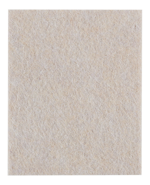 Bútorláb filc készlet, öntapadós, 80x100mm, világos barna, 2db, rendelési egység: 10db