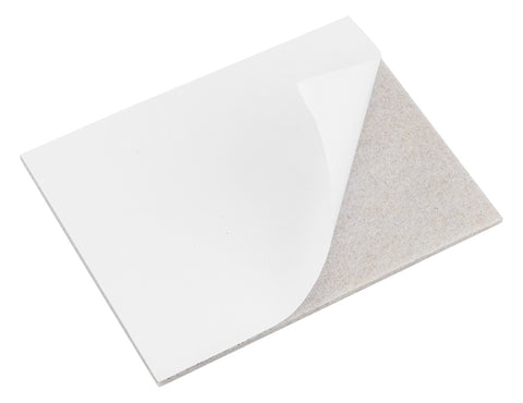 Bútorláb filc készlet, öntapadós, 80x100mm, világos barna, 2db, rendelési egység: 10db