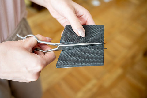 Bútorláb szivacs, EVA-hab, öntapadós, 80x100mm, fekete, 1db, rendelési egység: 10db