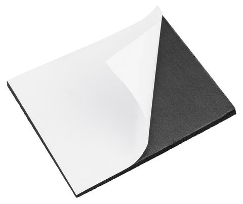 Bútorláb szivacs, EVA-hab, öntapadós, 80x100mm, fekete, 1db, rendelési egység: 10db