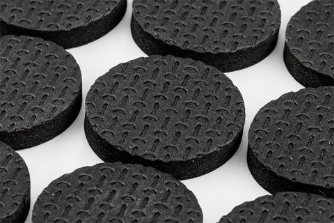 Bútorláb szivacs készlet EVA-hab, öntapadós, kerek 28mm, fekete, 16db, rendelési egység: 10db