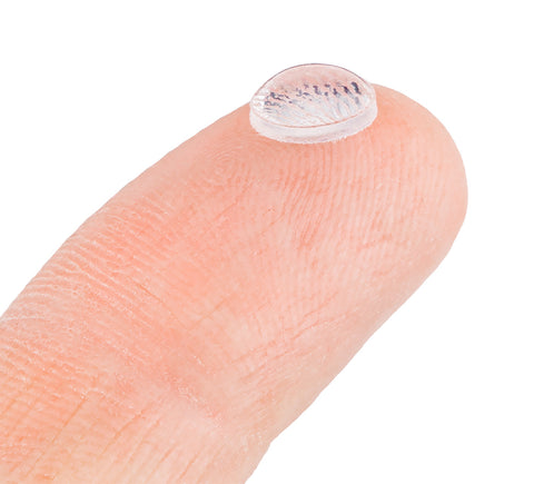 Bútorláb szilikongumi készlet, öntapadós, kerek 8mm, víztiszta, 30db, rendelési egység: 10db