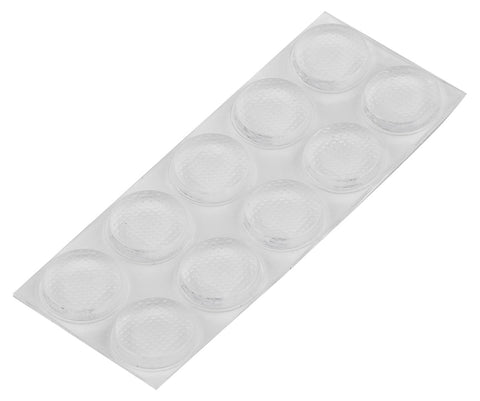 Bútorláb szilikongumi készlet, öntapadós, kerek 14mm, víztiszta, 10db, rendelési egység: 10db