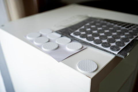 Bútorláb filc és EVA-hab készlet, öntapadós, többféle szín és méret, 125db, rendelési egység: 10db