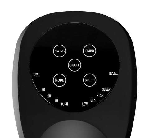 Oszlop ventilátor, 50W, 77cm magas, oszcillátoros, távirányítós