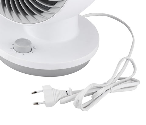 Asztali ventilátor, 230V/45W, 3 sebesség, oszcillátor, állítható fej, 202mm átmérő