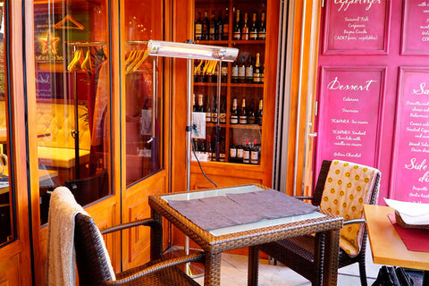 Halogén, infravörös hősugárzó 2000W, IP55, infravörös arany halogén izzó, kül/beltér, fal/menny., 18m2