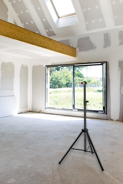 Háromlábú állvány infravörös hősugárzókhoz, álitható magasság 1.1-1.8m, 90-030, 90-031, 90-032-hez