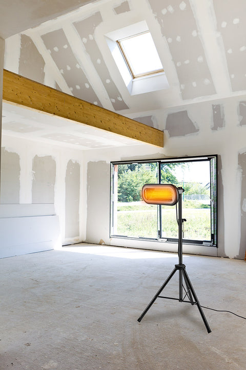 Háromlábú állvány infravörös hősugárzókhoz, álitható magasság 1.1-1.8m, 90-030, 90-031, 90-032-hez