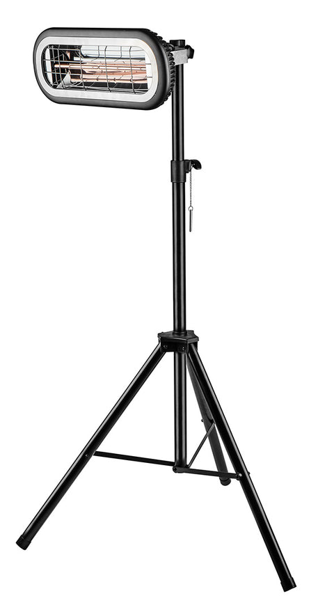 Háromlábú állvány infravörös hősugárzókhoz, álitható magasság 1.1-1.8m, 90-030, 90-031, 90-032-hez