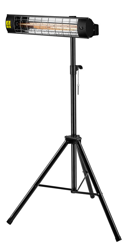 Háromlábú állvány infravörös hősugárzókhoz, álitható magasság 1.1-1.8m, 90-030, 90-031, 90-032-hez