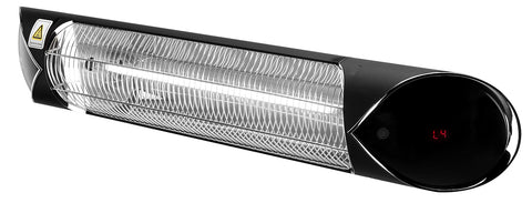 Ipari infravörös halogén hősugárzó, IP55, kültéri, 2000W, 32m2, mennyezet vagy fal