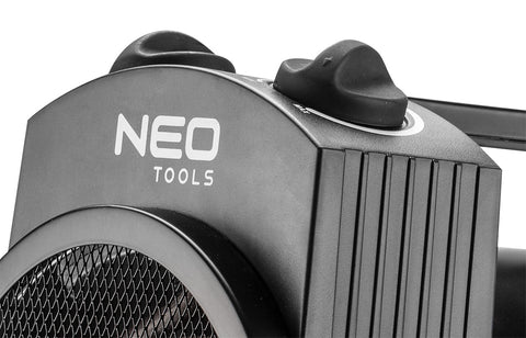 Ipari elektromos hősugárzó 2kW, állíth. üzemmód, IP24, állíth. szög, szabadonálló, 330 m3/óra