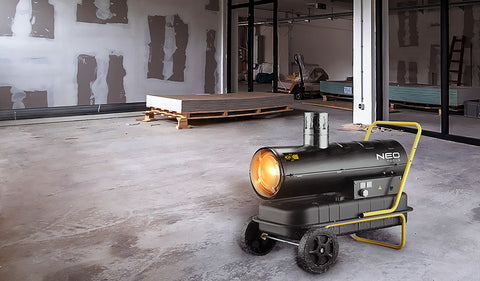 Gázolajos hőlégbefúvó, 20kW, égéstermék elvezetéssel