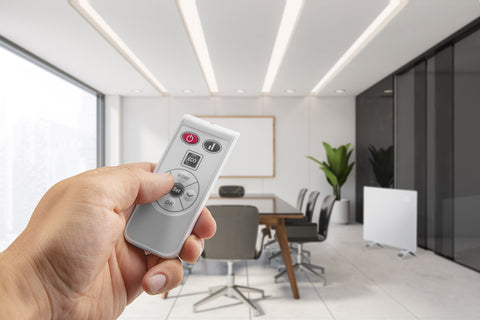 Elektromos fűtőpanel 1000W, IP24, távirányitó, heti időzités, érintőpanel