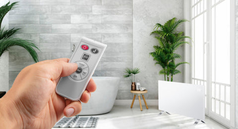 Elektromos fűtőpanel 2000W, IP24, távirányitó, heti időzités, érintőpanel