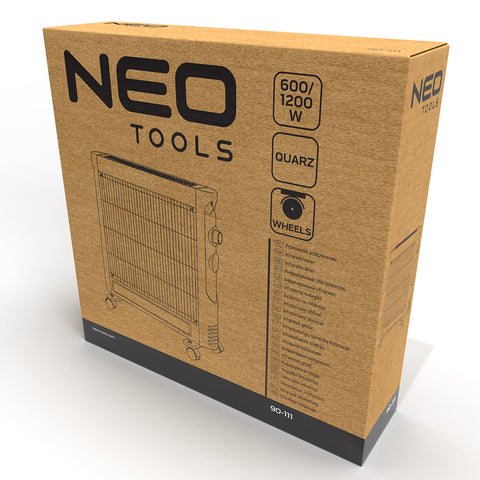 Kvarc infravörös hősugárzó 600/1200W