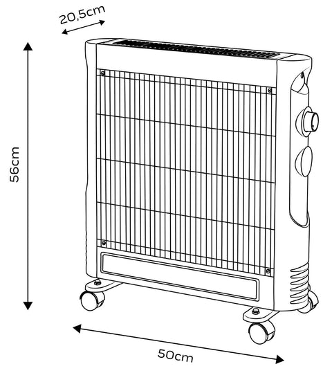 Kvarc infravörös hősugárzó 600/1200W