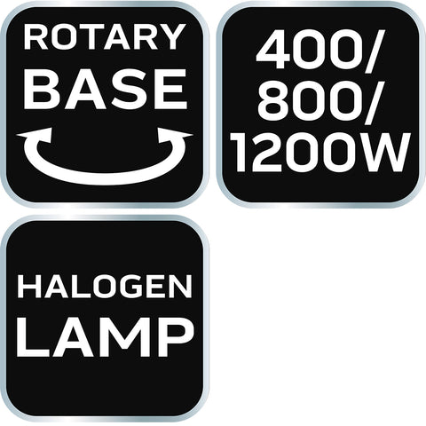 Halogén infravörös hősugárzó 400/800/1200W