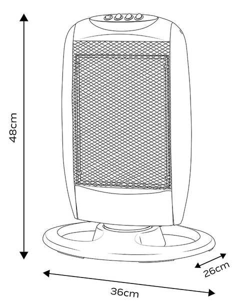 Halogén infravörös hősugárzó 400/800/1200W