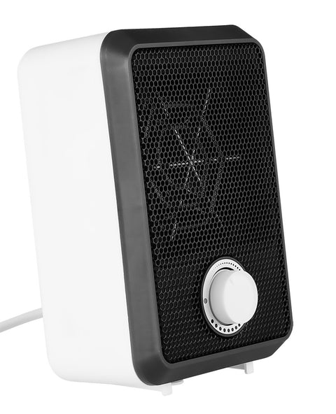 Fűtőventillátor, asztali, 600W, termosztát, hőmérséklet szabályzó