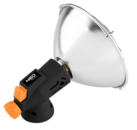 Gáz hősugárzó, eldobható palackokhoz, piezó gyújtással