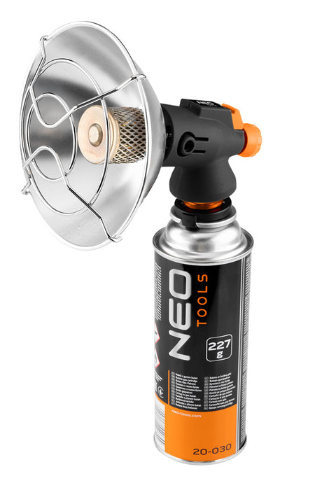 Gáz hősugárzó, eldobható palackokhoz, piezó gyújtással