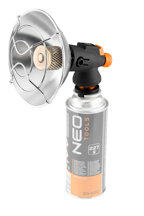 Gáz hősugárzó, eldobható palackokhoz, piezó gyújtással