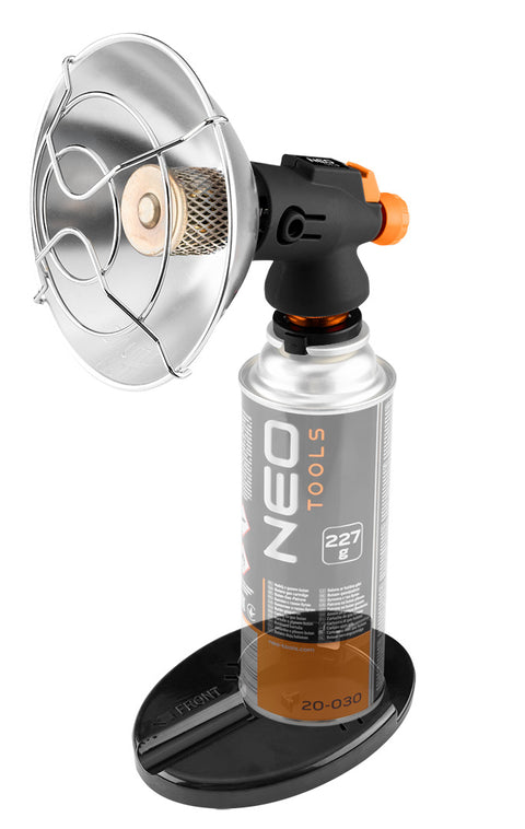 Gáz hősugárzó, eldobható palackokhoz, piezó gyújtással