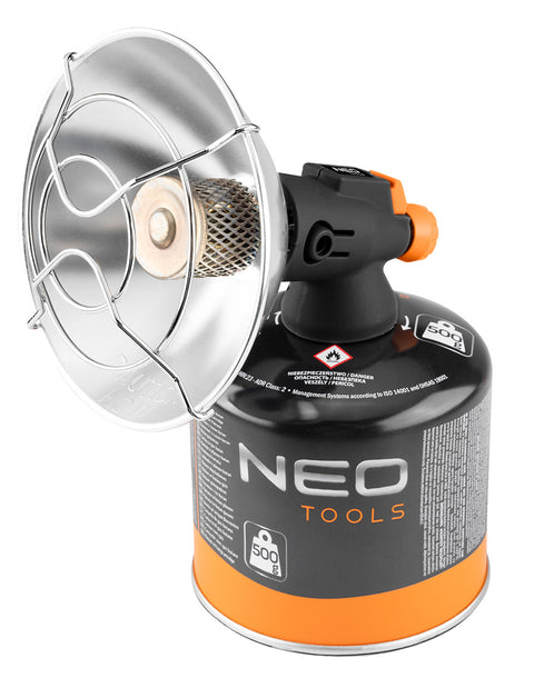 Gáz hősugárzó, eldobható palackokhoz, piezó gyújtással