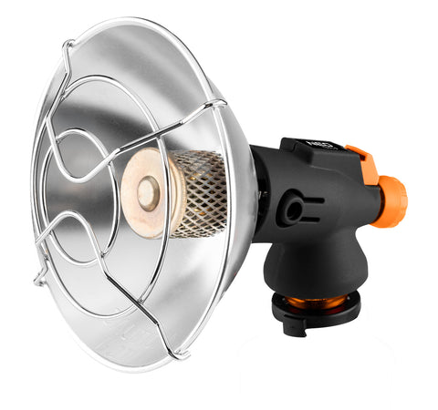 Gáz hősugárzó, eldobható palackokhoz, piezó gyújtással