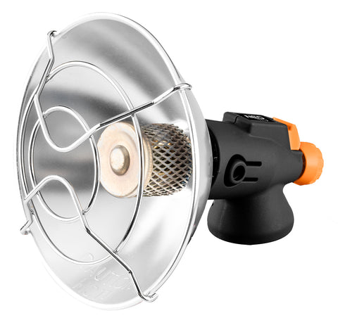 Gáz hősugárzó, eldobható palackokhoz, piezó gyújtással