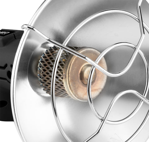 Gáz hősugárzó, eldobható palackokhoz, piezó gyújtással