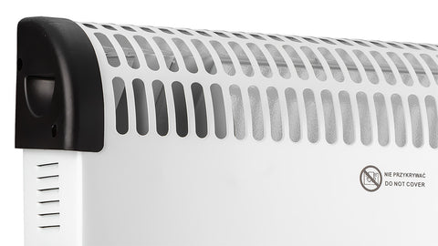 Elektromos konvektor, 3 fokozatú, 750/1250/2000W ventilátorral