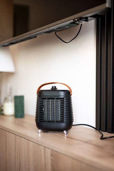 Fűtőventillátor PTC fűtőbetéttel, 1500W, termosztát