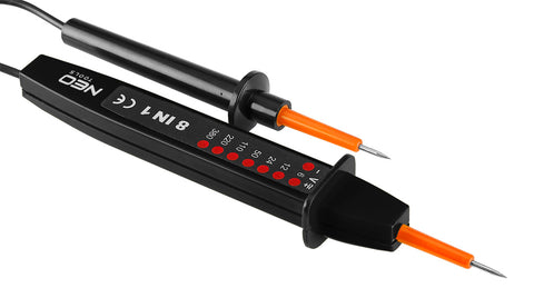 NEO TOOLS 94-006 Feszültségvizsgáló, fázisceruza, 8az1ben,  AC/DC 6-380V