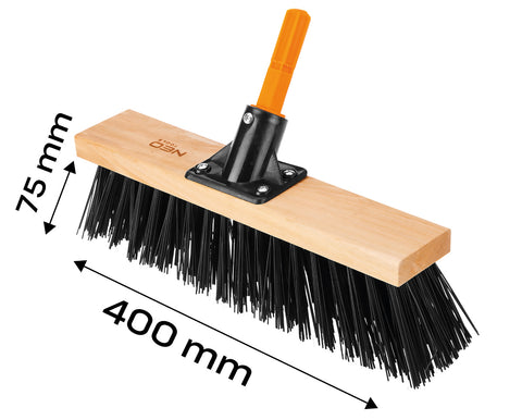 Járdaseprű, 300mm, 6 soros, műanyag-fa, Neo Click System