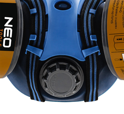 Szilikon félmaszk készlet, 2db szűrővel, A1, szerves gázok ellen