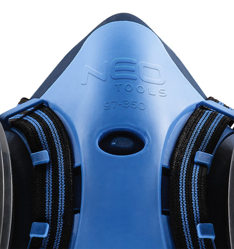 Szilikon félmaszk készlet, 2db szűrővel, A1, szerves gázok ellen