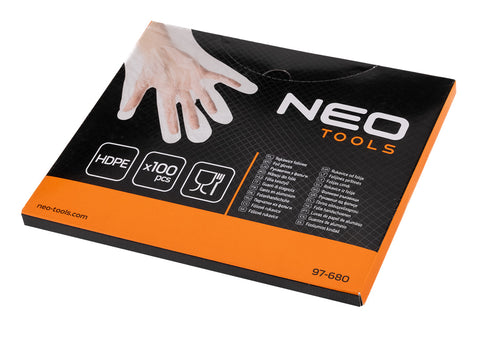 Munkakesztyű HDPE, 100db-os, NEO TOOLS